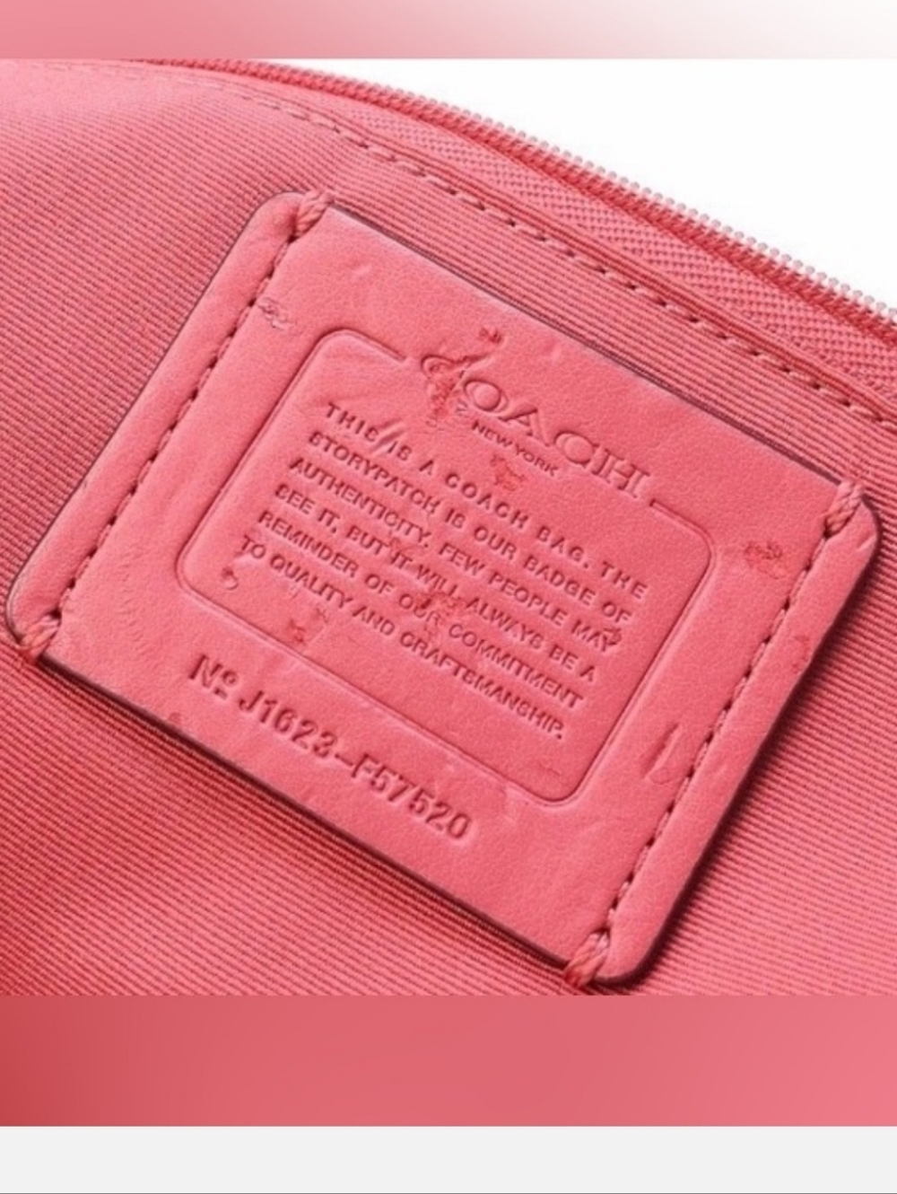 Coach Christie Carryall Pink Leather Shoulder Bag - Picture 7 of 7